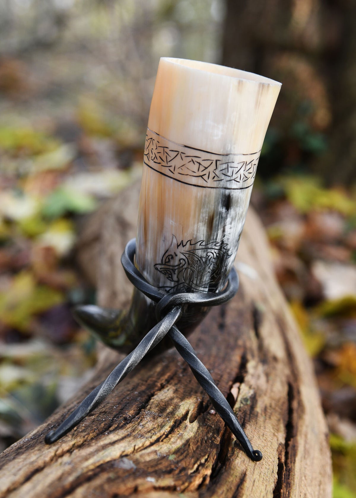 Drinking horn Fenrir wolf, 200-300 ml