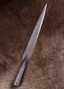 Punta de lanza vikinga arrojadiza, aprox. 41 cm, semi-afilada