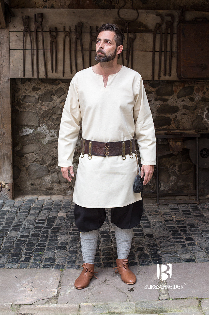 Medieval tunic Leif, white