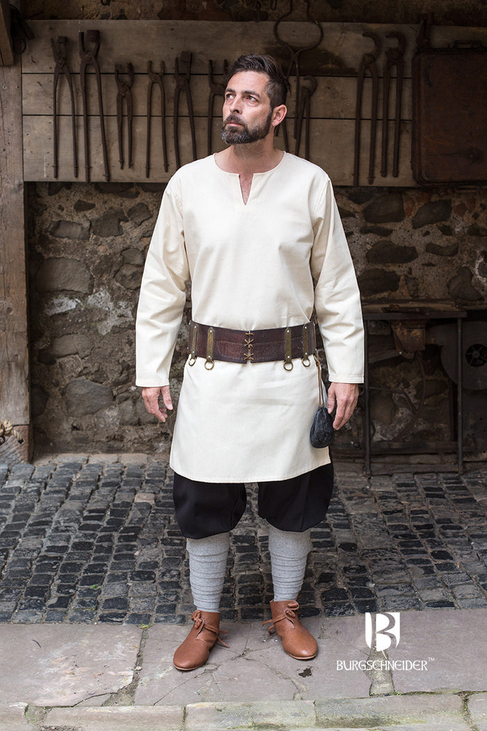 Medieval tunic Leif, white