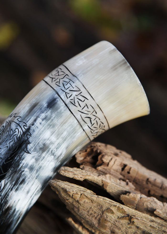 Drinking horn Fenrir wolf, 200-300 ml