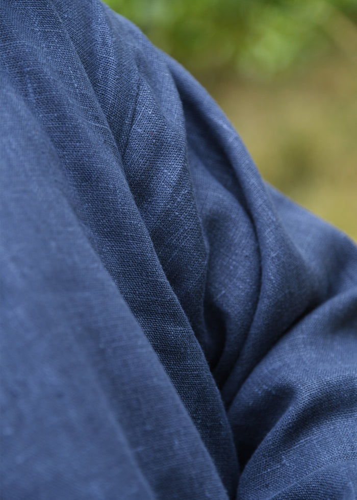 Medieval linen tunic, blue