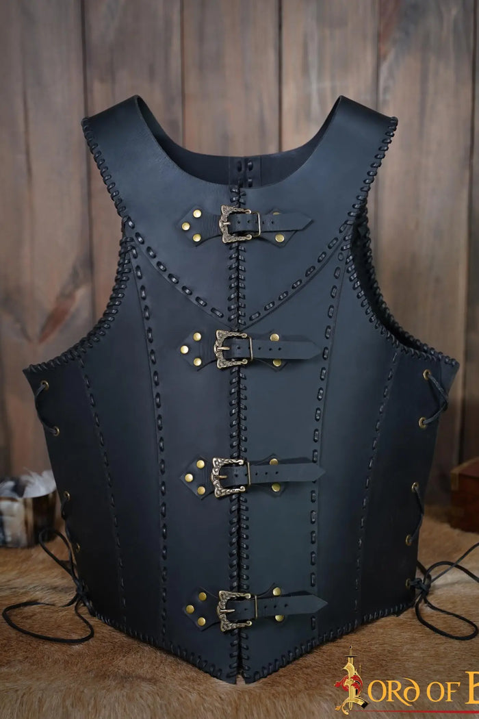 Leather battle corset Nessa