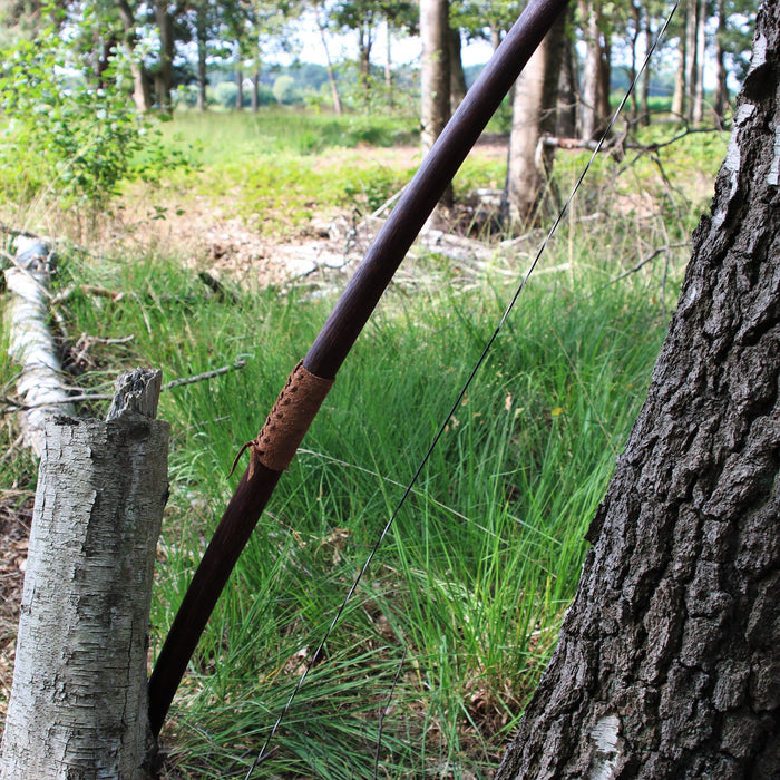 Marksman bow re-enactment / LARP, 70" (178 cm) dark brown, 25 lbs