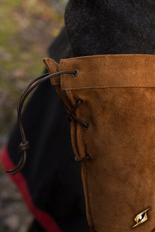 Rękawice bojowe, zamszowe, brązowe