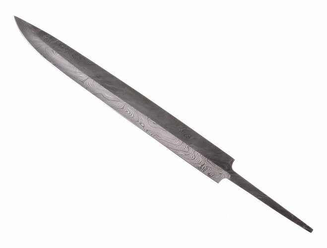 Alemannian seaxblade, damascus steel