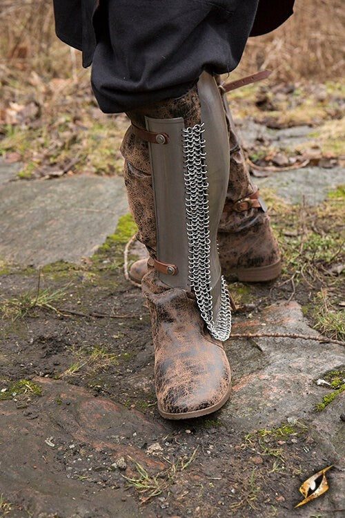 Persian greaves, polished, 1 mm