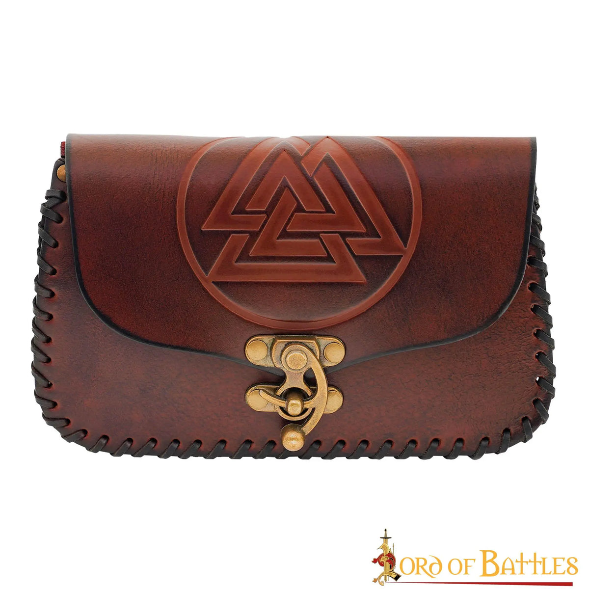 Viking Bag with Valknut, Red