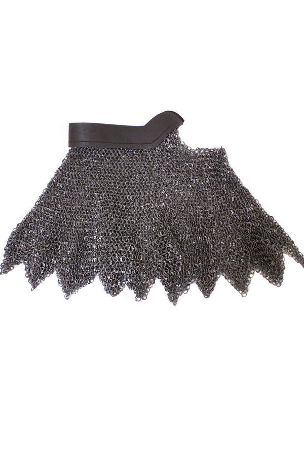 Camail, aventail, untreated, round rings – round rivets, 8 mm