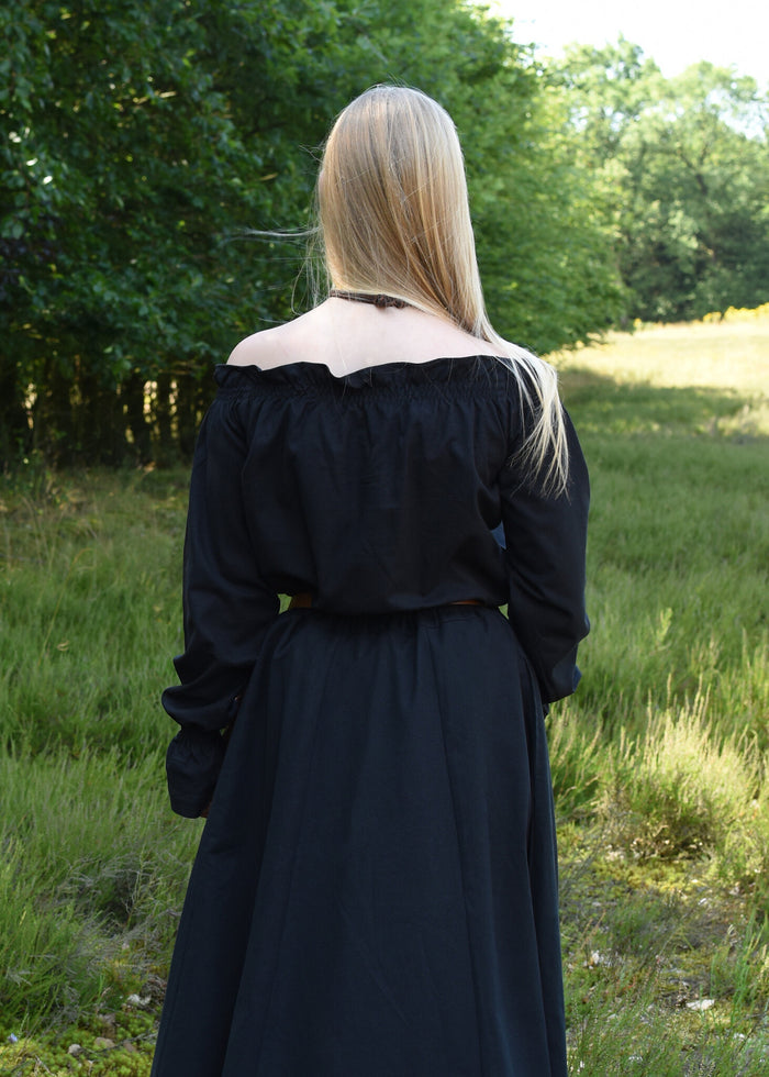 Baroque blouse Elizabeth, black
