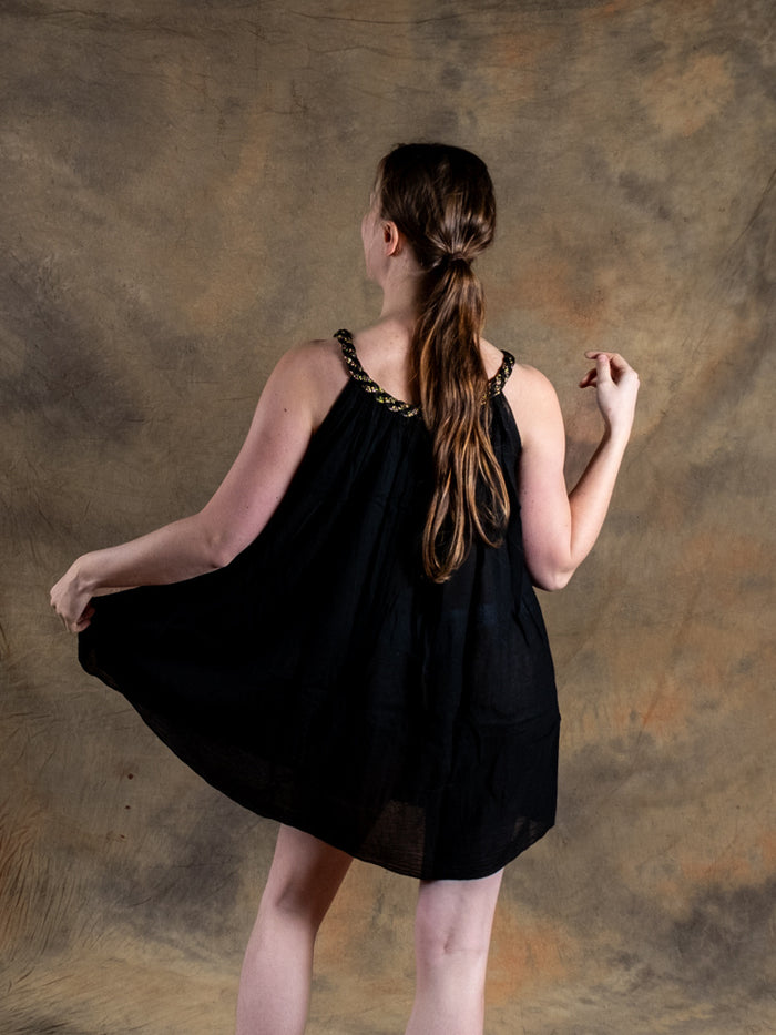 Goddess Dress Artemis, short, black