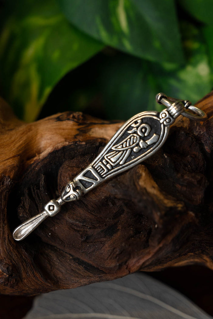 Birka Viking ear spoon, grave 660, silvered
