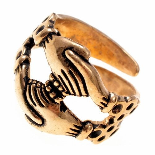 Medieval engagement ring, bronze