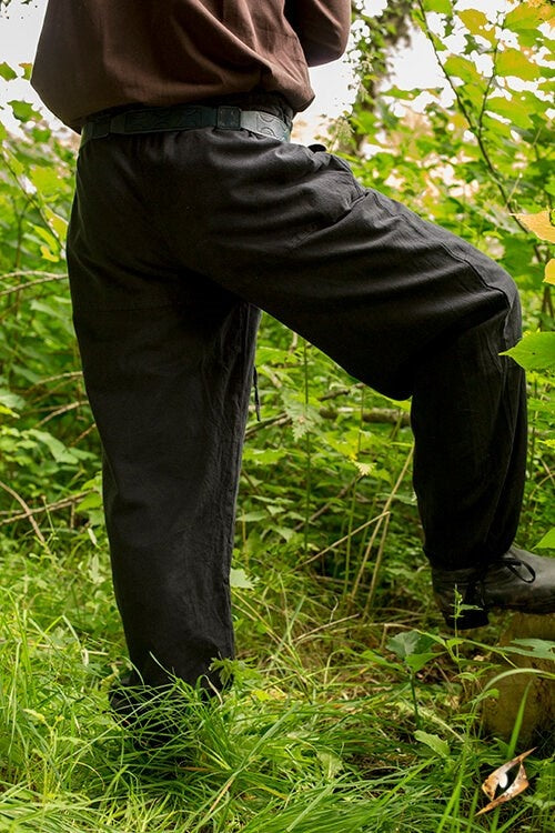 Basic kids trousers, black XXS
