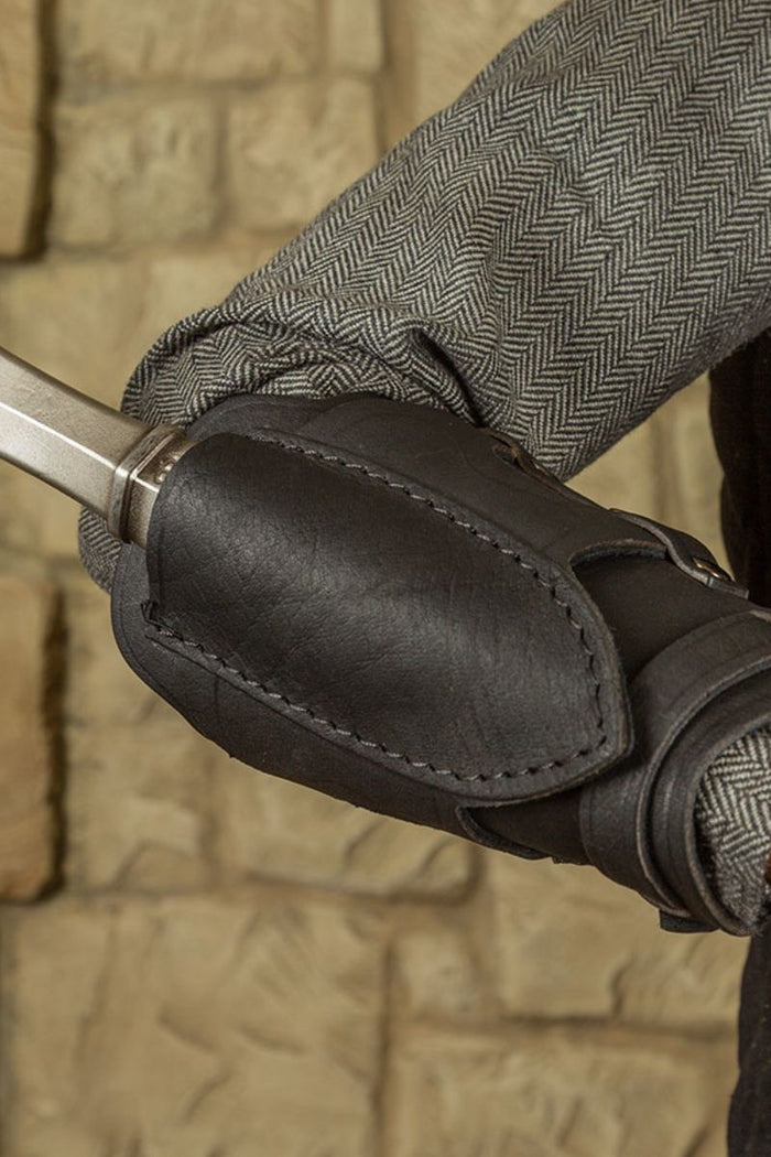 Bracer Geralt for throwing knives, forearm guard, black, right