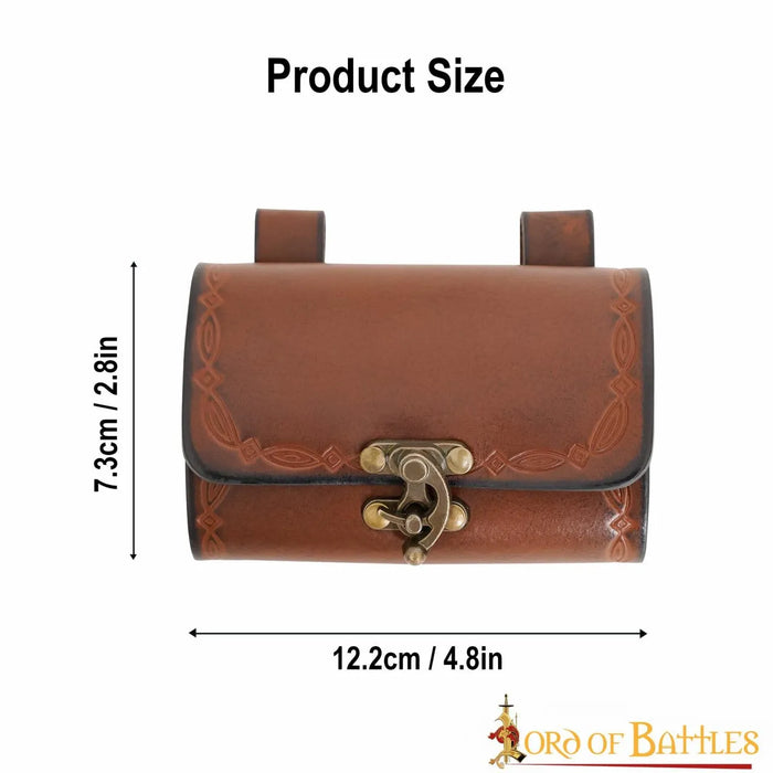 Magic potion bag with 4 bottles, green