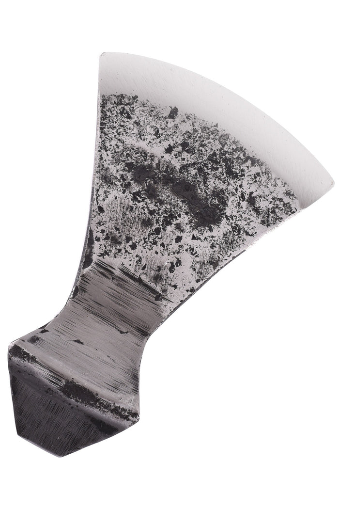 Hand-forged axe blade, old, sharp, semi-sharp