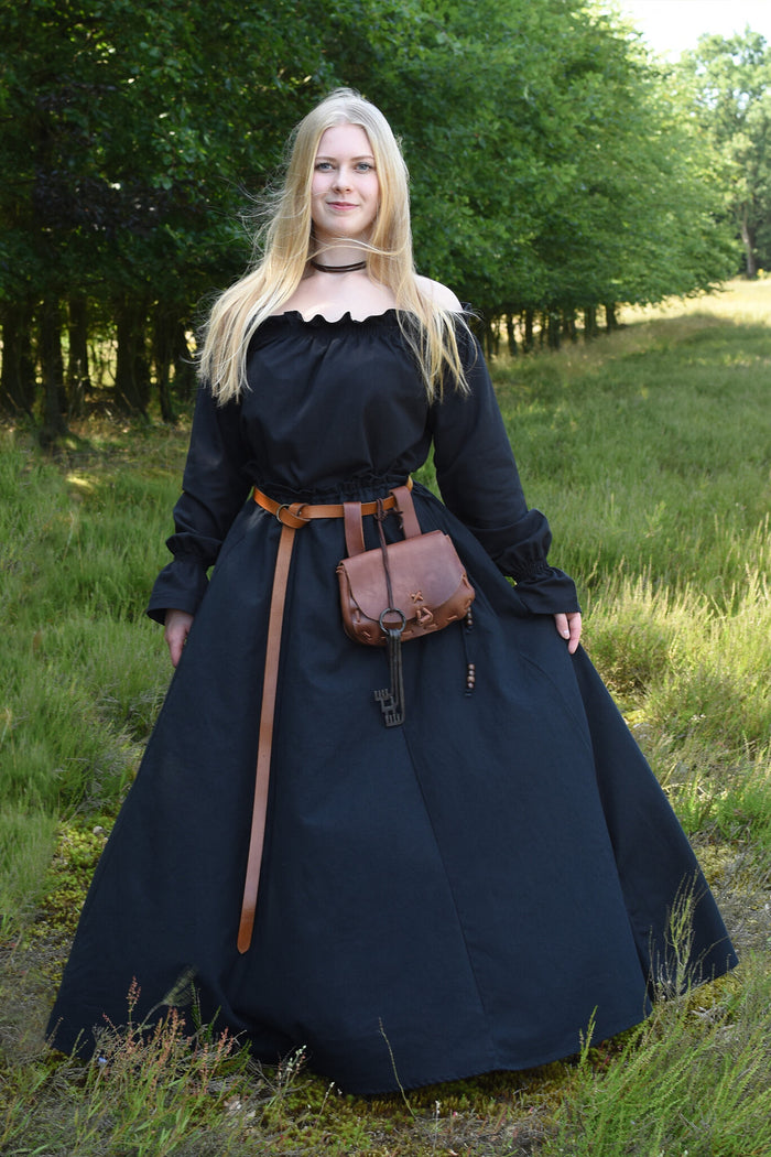 Baroque blouse Elizabeth, black