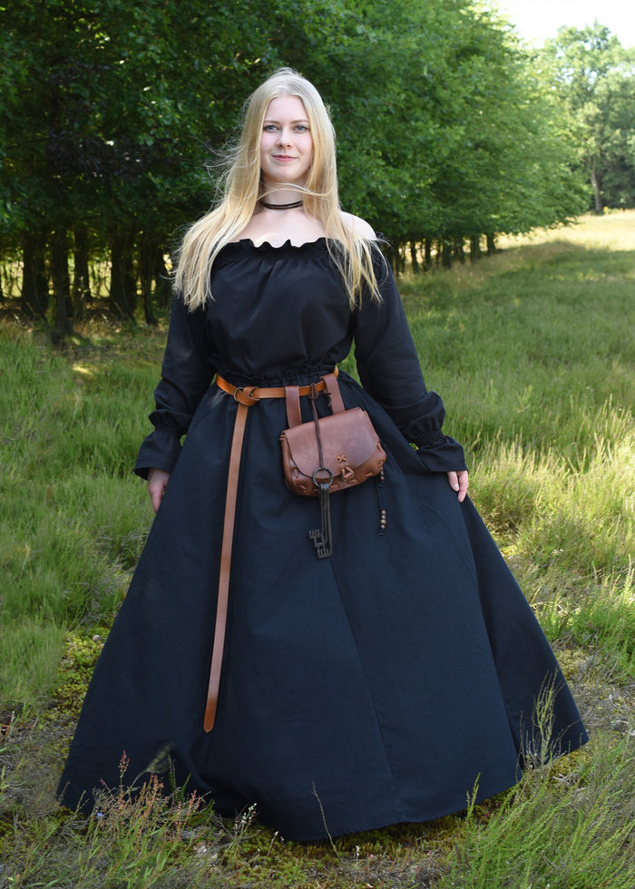 Baroque blouse Elizabeth, black