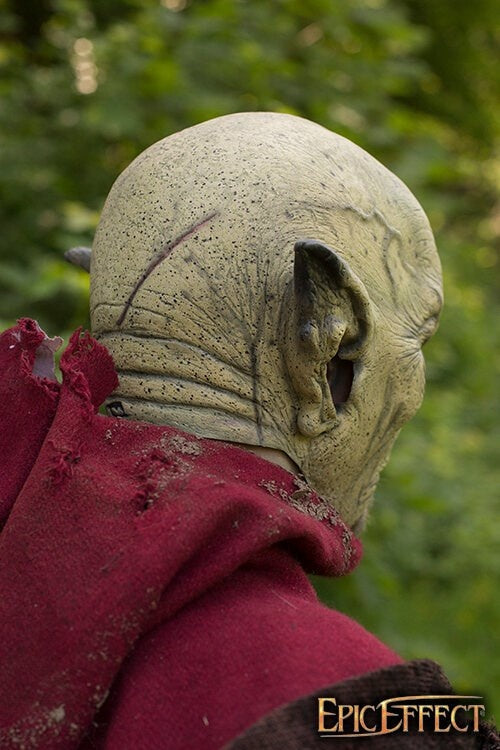 Wild Orc Mask Dark Green, LARP Mask