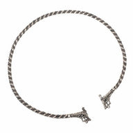 Viking torque Haithabu, silvered bronze