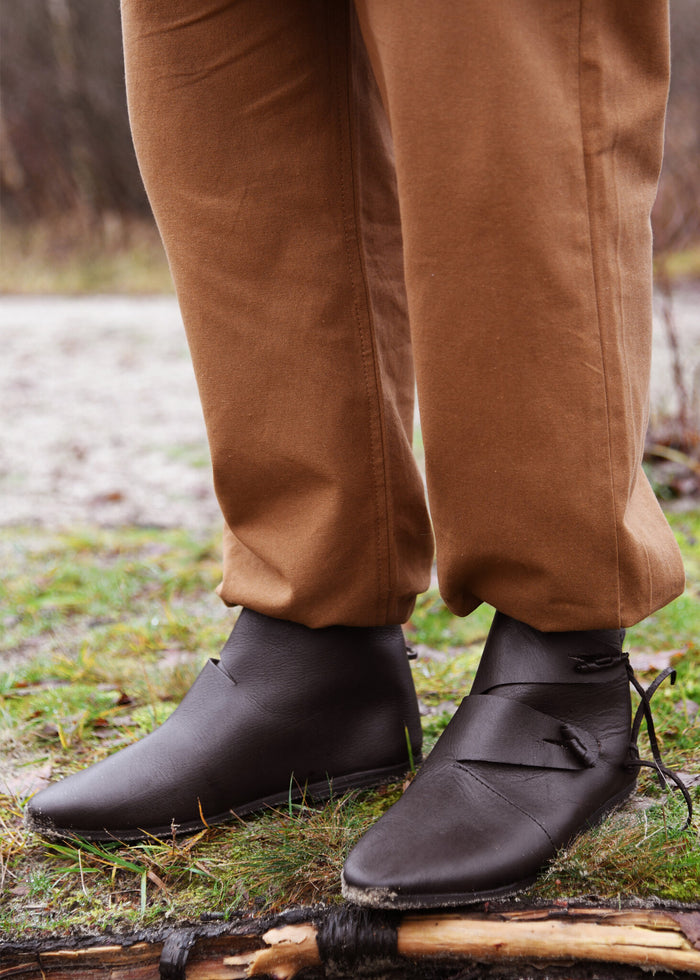 Viking shoes Jorvik, dark brown