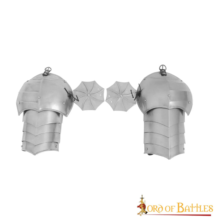 Gothic pauldrons with roundels, 1.6 mm