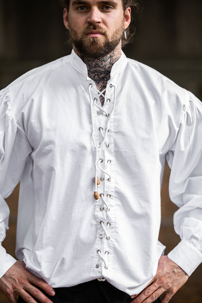 Medieval shirt Dagwin, white