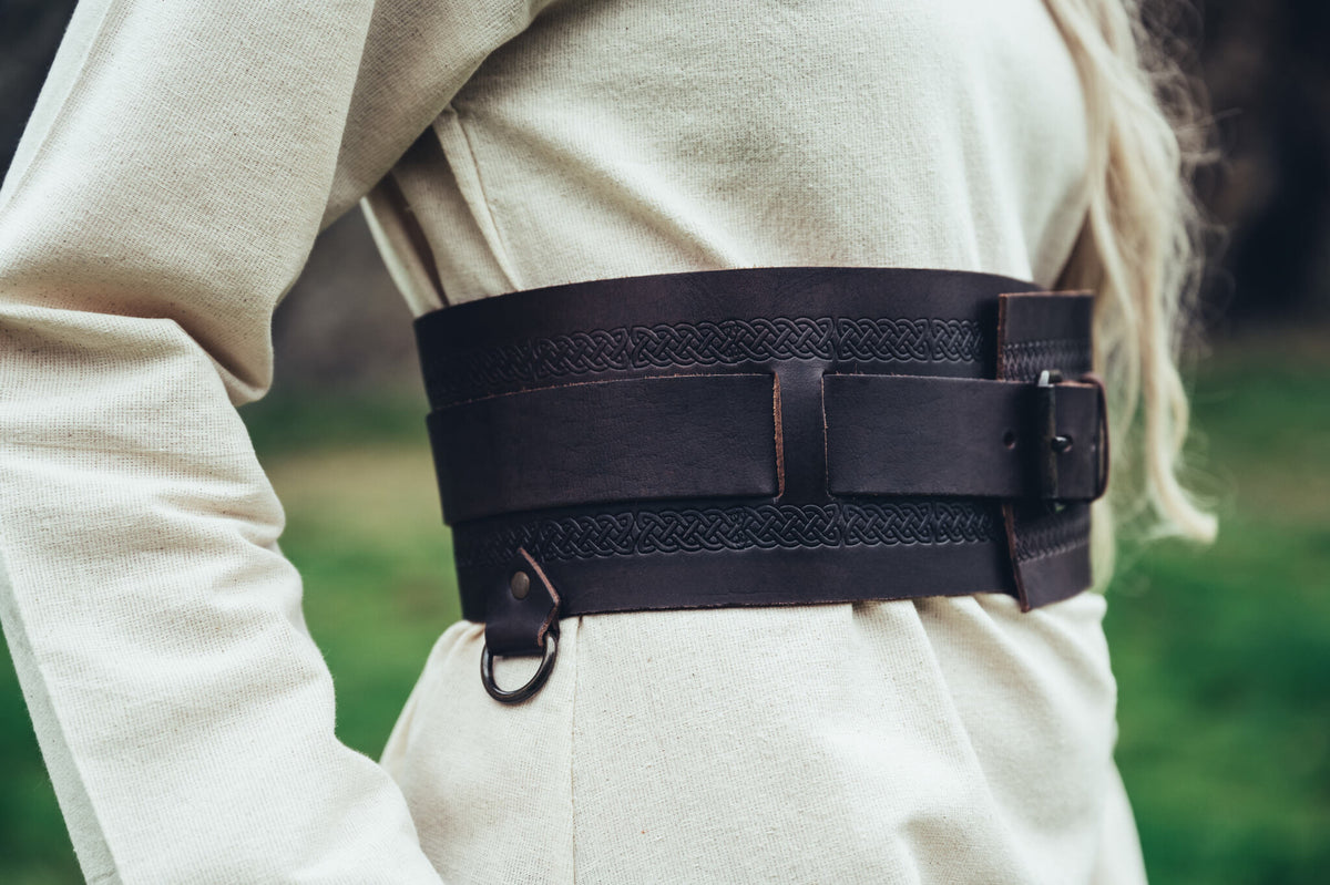 Viking belt Sigrid, dark brown
