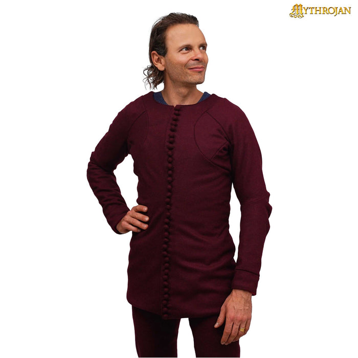14th Century Pourpoint of Charles de Blois, Wool, Deep Red
