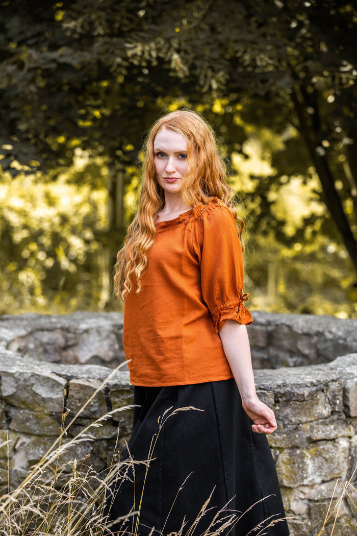 Baroque blouse Julia ocher
