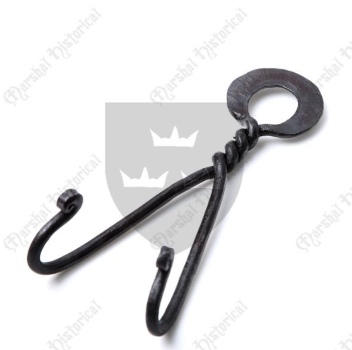 Hand-forged wall mount for sword