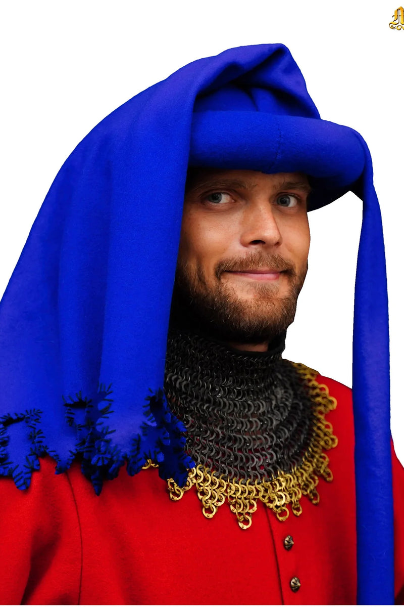 kaperon Jan van Eyck, blå, ull