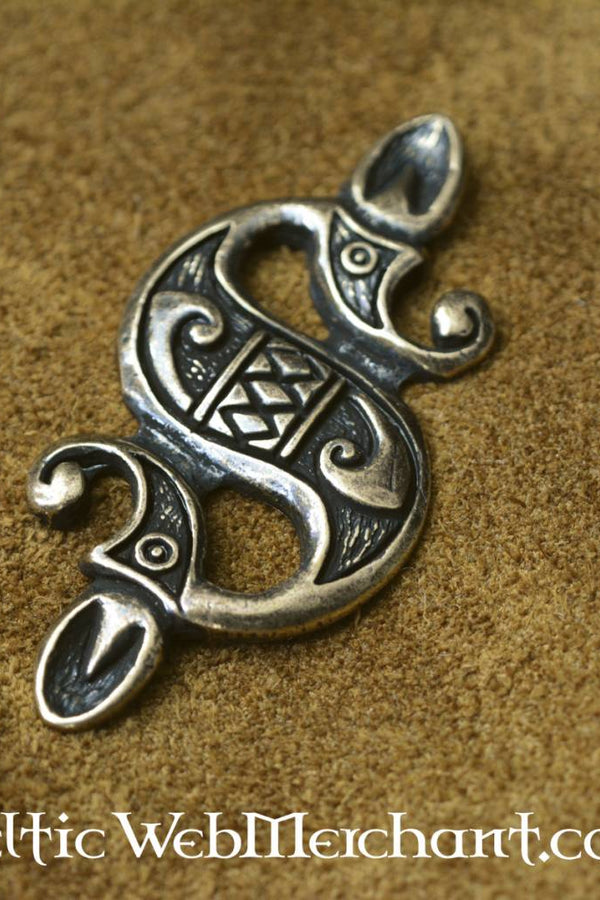 Celtic sea horse pendant, zamak