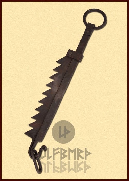 Mittelalterlicher verstellbarer S Haken 90 cm