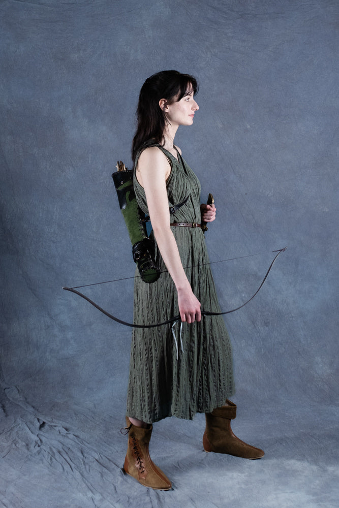 Goddess Dress Hera, nature green