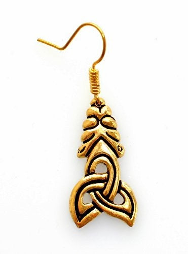 Wikińskie kolczyki w stylu Borre, brąz