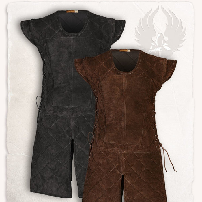 Suede leather gambeson Brandon brown