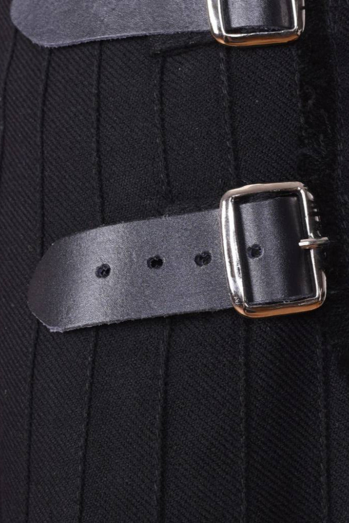 Scottish kilt, black