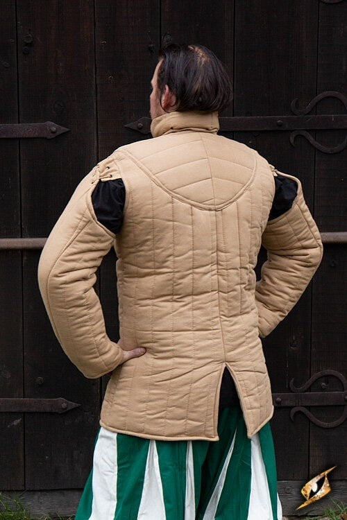 Medieval gambeson, beige