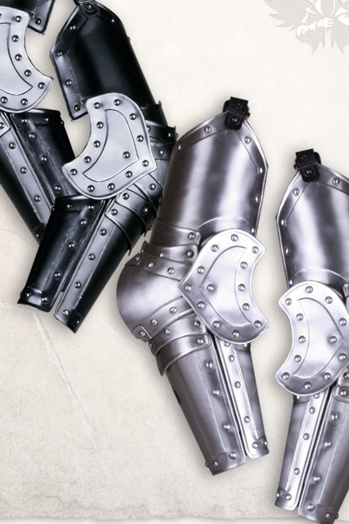 Vambraces Balthasar, blackened, 1.2 mm