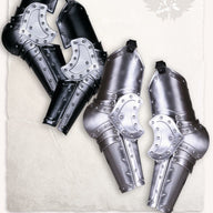Vambraces Balthasar, blackened, 1.2 mm