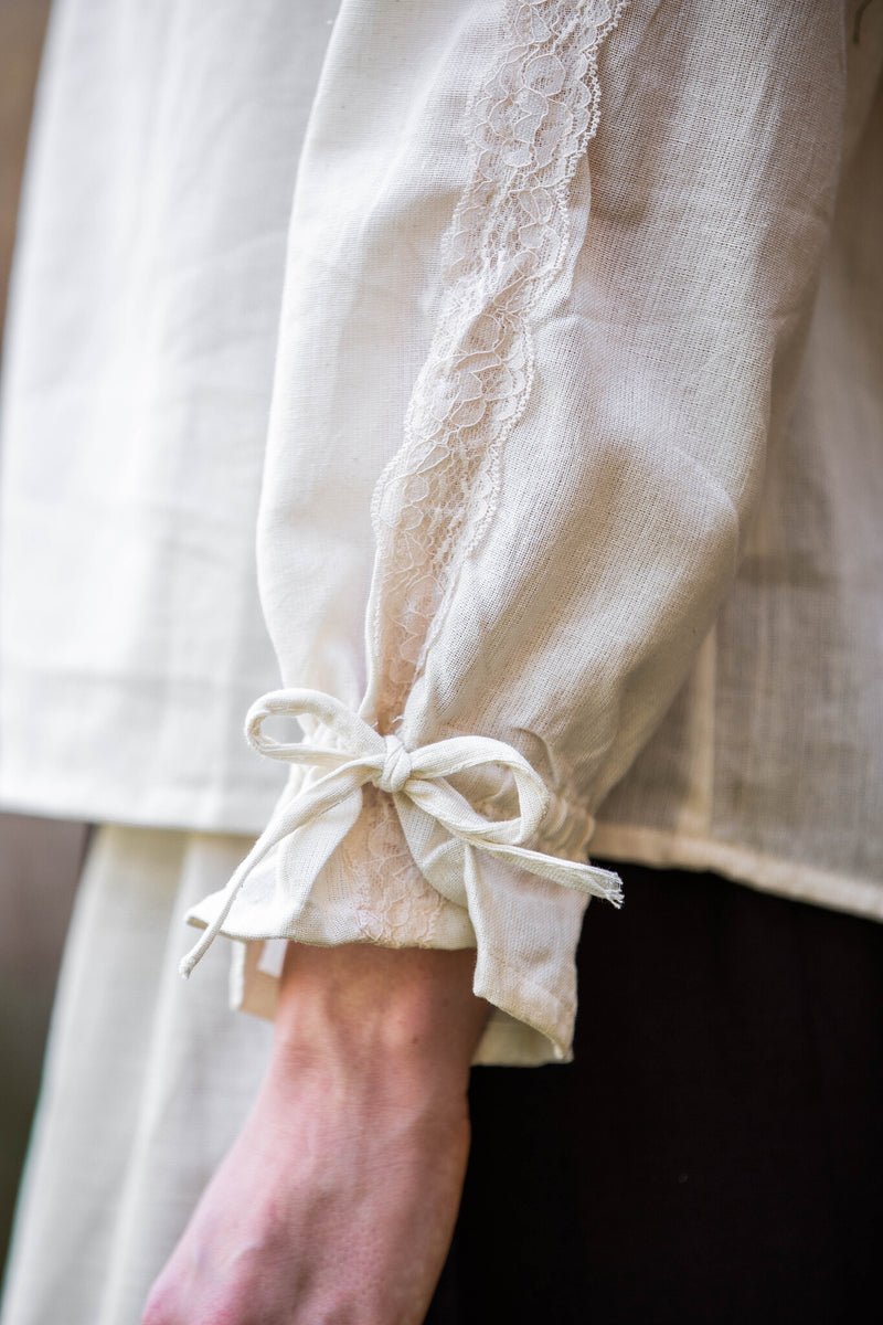 Camicia Fleur, crema