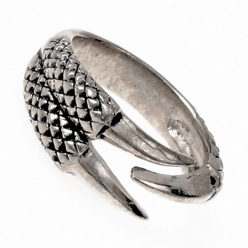 Ring dragon claw, silvered bronze