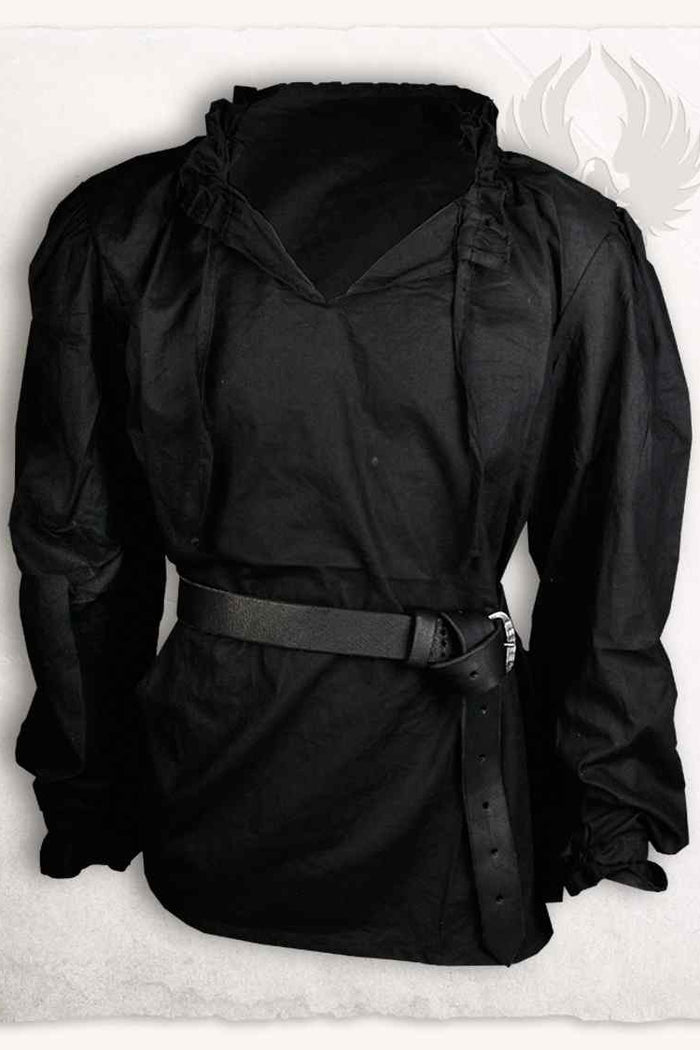Late Renaissance Shirt Bastian, black