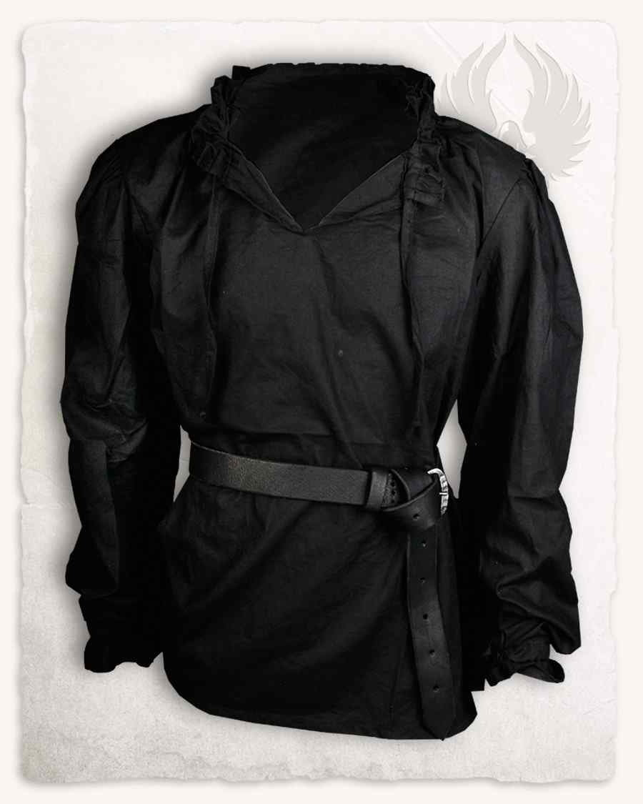 Late Renaissance Shirt Bastian, black