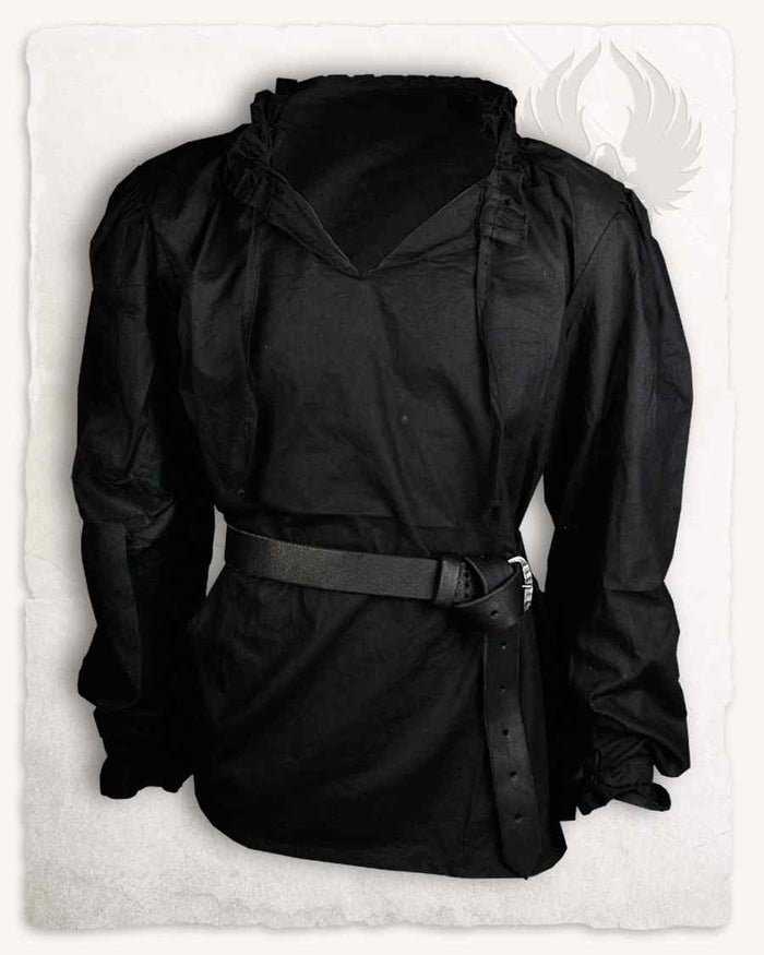 Late Renaissance Shirt Bastian, black