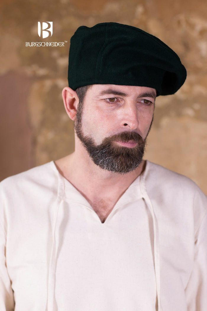 Beret Harald, black, wool blend