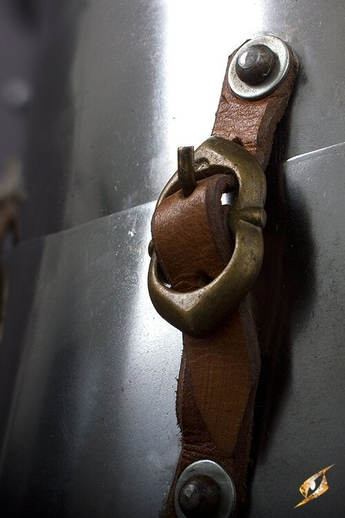 Faulds and tassets with straps, 1 mm