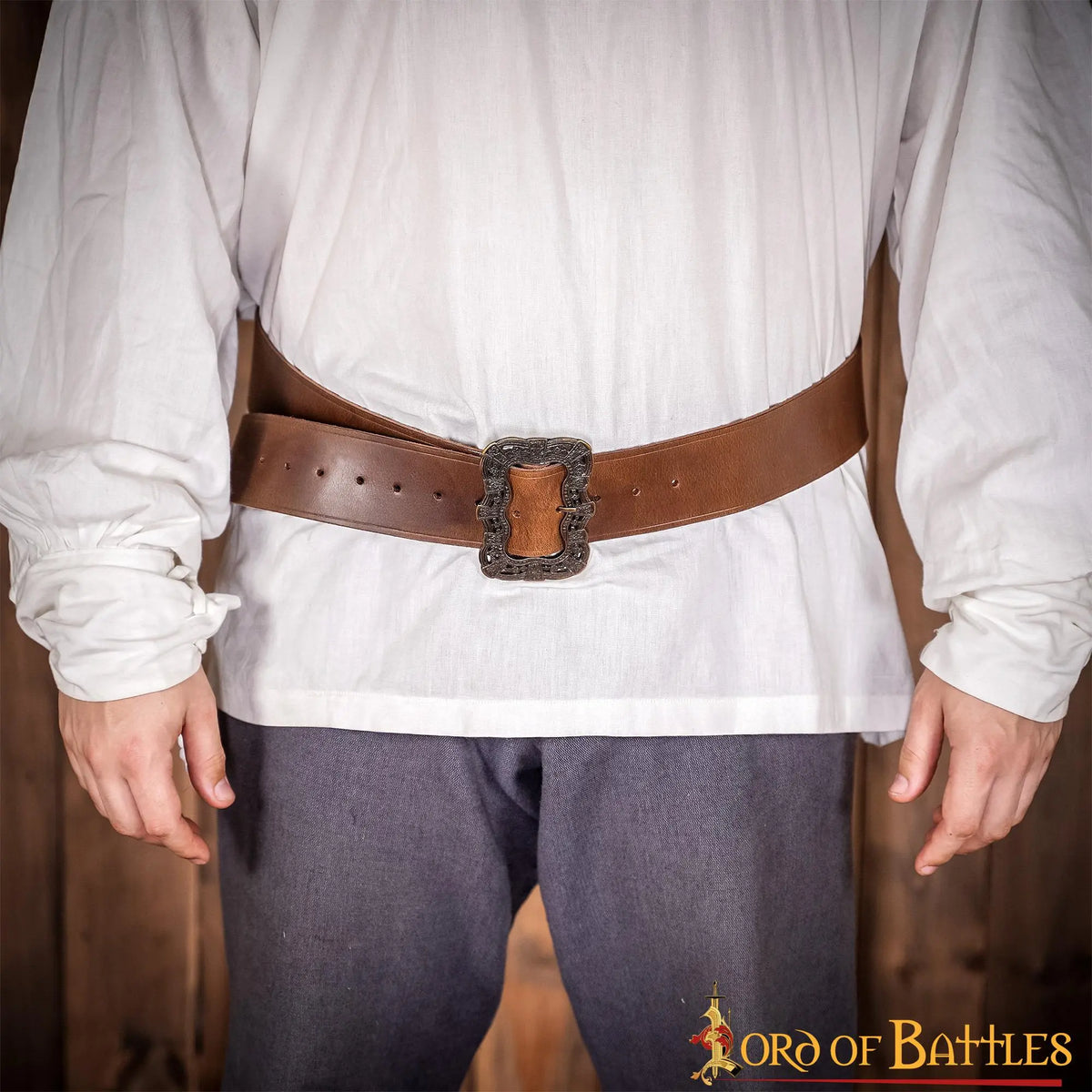 Pirate belt Bastian, 130 cm, brown